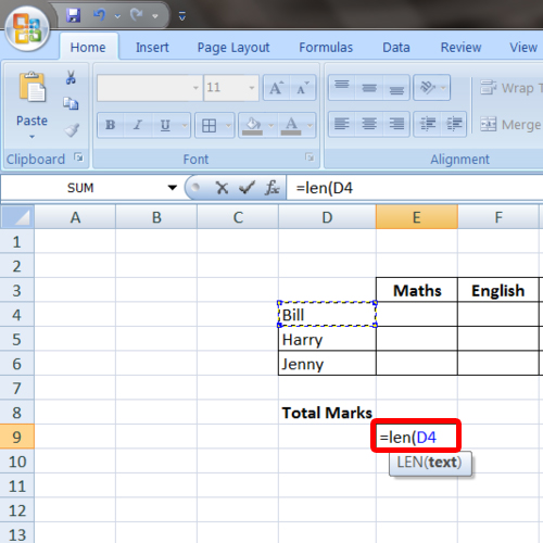 count function in excel for mac